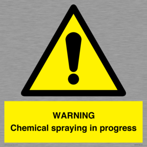WARNING Chemical spraying in progress